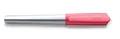 Produktbild: LAMY nexx Füllhalter 082 - Füller in der Farbe Pink aus mattiertem Edelstahl und rutschfestem Griffstück - Mit Großraummine blau - Federstärke LH (Linkshänder)