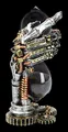 Produktbild: Steampunk Gothic Skelett-Hand Sanduhr - Time after Time | Fantasy Totenhand, Dekofigur, Statue, Skulptur, H 16 cm