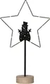 Produktbild: Star Trading LED-Standleuchte 'Glimta' Schneemann in Stern, ca. 25x42 cm, 15 ww