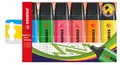 Produktbild: STABILO Filzstift Textmarker-Set mit 6 Farben, BOSS ORIGINAL, 6er Pack, Leuchtende Farben, ideal für Schule und Büro