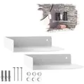 Produktbild: SOTECH Design Wandeckregal HOVER Höhe 3 cm inkl. Befestigungsset für Wandmontage, Länge 20 cm, Tiefe 15 cm, weiß, 2 Stück