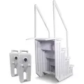 Produktbild: Schwimmbadleiter Treppe, Kunststoff 4-stufig + Gewichte