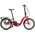 Produktbild: COAST LOWTIDE NO. 01 3S | Faltrad | 20 Zoll | 14,9 KG | 3 Gang | Red Klapprad | Leicht & Kompakt | Faltbares Fahrrad - Rot