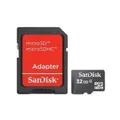 Produktbild: SanDisk Micro SDHC 32GB Class 4 Speicherkarte (inkl. microSD zu SD Adapter) (SDSDQM-032G-B35A)
