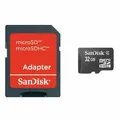 Produktbild: SanDisk microSDHC 32GB Memory Card with MicroSD to SD Adapter, SDSDQM-032G-B35A