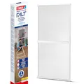 Produktbild: tesa INSECT STOP FALT Alu Rahmen teleskopierbar Premium für Türen – vormontierter Alu-Rahmen - Fliegengitter - mit verstellbarem Teleskoprahmen - 80 cm x 170 cm bis 100x cm x 220 cm - Weiß
