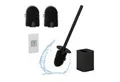 Produktbild: relaxdays WC-Reinigungsbürste Flache Toilettenbürste zur Wandmontage, schwarz