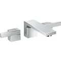 Produktbild: hansgrohe Axor Edge 3-Loch-Waschtischarmatur 46061000 chrom, Diamantschliff, Unterputz, Wandmontage, Ausladung 190mm