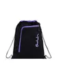 Produktbild: Satch Sportbeutel Turnbeutel für Mädchen und Jungen mit Reißverschlussfach, 12 Liter, Rucksack fixierbar Purple Phantom - Schwarz