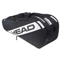 Produktbild: HEAD Unisex – Erwachsene Elite Tennistasche, schwarz/weiß, 9R
