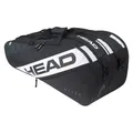 Produktbild: Head Elite 9R Supercombi Black/White Tennistasche Tennis bag