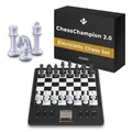 Produktbild: Millennium M808 ChessChampion 2.0 – Dein Smarter Schachtrainer mit Tipps, Zugvorschlägen – Perfekt für Einsteiger, Kinder & den mobilen Einsatz, Spielfeldgröße 15x15cm