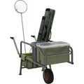 Produktbild: Angelwagen Grün mit Rad Pulverbeschichteter Stahl - Vidaxl