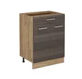 Produktbild: Vicco Unterschrank R-Line, Edelgrau/Goldkraft Eiche, 60 cm mit Schublade, ohne Arbeits...