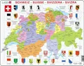 Produktbild: Puzzle - Schweiz (politisch) | Puzzle | 2012 | Larsen | EAN 7023852102077