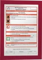 Produktbild: DURABLE 487203 Magnetrahmen  DIN A4 rot selbstklebende Rückenfolie