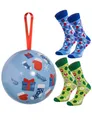 Produktbild: Rainbow Socks – Weihnachtssocken in der Weihnachtskugel für Kinder - Blau - 2 Paar - 24-29