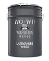 Produktbild: WO-WE Latexfarbe Innenweiß Abwaschbare Wandfarbe Wohnraumfarbe Küchenwandfarbe Seidenmatt W556 Weiß - 5L