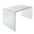 Produktbild: riess-ambiente Schreibtisch FANTOME - 120cm transparent Esstisch Ganzglastisch