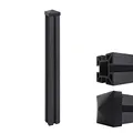 Produktbild: Mendler WPC-Pfosten Sarthe-WPC-Zaun, Pfeiler Pfahl, Stecksystem - 98cm, anthrazit