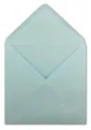 Produktbild: 50 Quadratische Briefumschläge Hellblau - 15,5 x 15,5 cm - 100 g/m² Nassklebung spitze Klappe - aus der Serie Colours-4-you - Glüxx-Agent