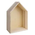 Produktbild: Rayher Hobby Rayher Holzrahmen Haus, FSC zertifiziert, 24 x 16 x 8 cm, mit Aufhänger, Objektrahmen, Holzhaus, Beige, 62594000, Mittel