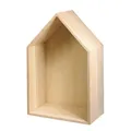 Produktbild: Holz Rahmen Haus, 24x16x8cm, mit Aufhänger