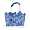 Produktbild: reisenthel carrybag Batik Blue – Stabiler Einkaufskorb mit viel Stauraum und praktischer Innentasche – Elegantes und wasserabweisendes Design