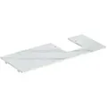 Produktbild: Geberit One Waschtisch-Platte 505145001 120x2x47cm, Ausschnitt rechts, Steinzeug, Marmoroptik weiß/matt