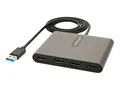 Produktbild: StarTech.com USB 3.0 TO 4 HDMI ADAPTER Kabel Digital/Daten Digital/Display/Video