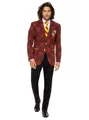 Produktbild: Opposuits Partyanzug Harry Potter Kostüm Anzug - für Karneval Halloween, Abendgarderobe für erfolgreiche Zauberschüler - mit Gryffindor-Logo