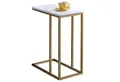 Produktbild: IDIMEX Beistelltisch DEBORA, Couchtisch mit Metallgestell aus MDF-Platte Sofatisch Gold/Weiß