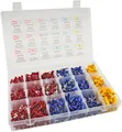 Produktbild: Kabelschuh-Sortiment 1200-teilig Box Quetschverbinder Ringklemmen Flachstecker
