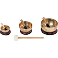 Produktbild: Klangschalen Set, bestehend aus 3 Klangschalen, inkl. Unterlagen und Klöppel