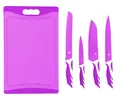 Produktbild: KING Messer-Set Küchenmesserset »CUTTING« (Set, 5-tlg), 4 Küchenmesser, 1 Schneidebrett