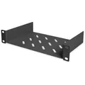 Produktbild: Digitus Fachboden DN-10-TRAY-1-B, für Netzwerkschrank, 1HE, 25,4 x 4,4 x 15,0cm (BxHxT), schwarz