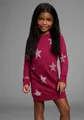 Produktbild: KIDSWORLD Sweatkleid Sterne-Allover Kleid für kleine Mädchen Sweatkleid mit Glitzerdruck