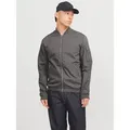 Produktbild: Jack & Jones Blouson JJERUSH mit Stehkragen und Reißverschlusstaschen unifarben, modisch, regular fit, Polyester grau S (48)
