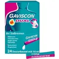 Produktbild: GAVISCON Dual 500mg/213mg/325mg Susp.z.Einn.Btl. 24X10 ml