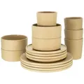 Produktbild: Creatable Kombiservice, Sand, Keramik, 16-teilig, 500 ml, Essen & Trinken, Geschirr, Geschirr-Sets, Kombiservice