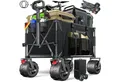 Produktbild: KESSER Bollerwagen GTR9000 Handwagen Outdoor Transportwagen 200L Stauraum 360° Räder (Strandwagen faltbar inklusive Cover, Seitentasche & Getränkehalter), Gartenwagen UV- & Wetterbeständig mit Feststell-Bremsen & breite Räder