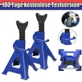 Produktbild: 2PCS 3 Tonnen Tragkraft Achsständer Fahrzeugständer Hebebock Verstellbare Höhe
