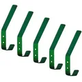 Produktbild: SO-TECH® Kleiderhaken Wandhaken Edelstahl 60 x 20 x 45 mm oder 142 x 20 x 45 mm, (5-St), großer Jackenhaken mit abgerundeten Kanten grün grün 14.2 cm