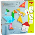 Produktbild: HABA Legespiel Bunter Tangram-Mix, Legeklötze, Denkspiel, Puzzlespiel, Buche