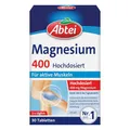 Produktbild: Abtei Magnesium 400 - hochdosiertes Magnesium für aktive Muskeln - bei Sport und körperlicher Belastung - Deckt 100% des Tagesbedarfs - Vegan, glutenfrei, laktosefrei - 1 x 30 Tabletten