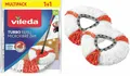 Produktbild: 2 x Ersatzbezug Vileda Turbo Refill 2in1 Mopkopfersatz Bodenwischer Ersatzkopf