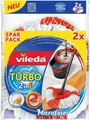 Produktbild: Vileda 2-In-1 EasyWring & Clean Turbo Wischmop Ersatzkopf Microfaser 2er Pack