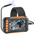 Produktbild: Endoskopkamera Mit Licht, Industrie-endoskop Mit Doppellinse, 4,3-zoll-bildschirm, 1080p-inspektionskamera, 8 + 1 Lichter, 4-facher Zoom, Ip67 Wasserdichte Schlangenkamera Für Auto, Sanitär - Vevor