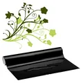Produktbild: plottiX Vinylfolie permanent schwarz 31,5 cm x 1,0 m, 1 Rolle