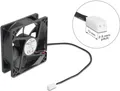 Produktbild: Delock Axiallüfter 5 V DC 80 x 80 25 mm schwarz (67290)